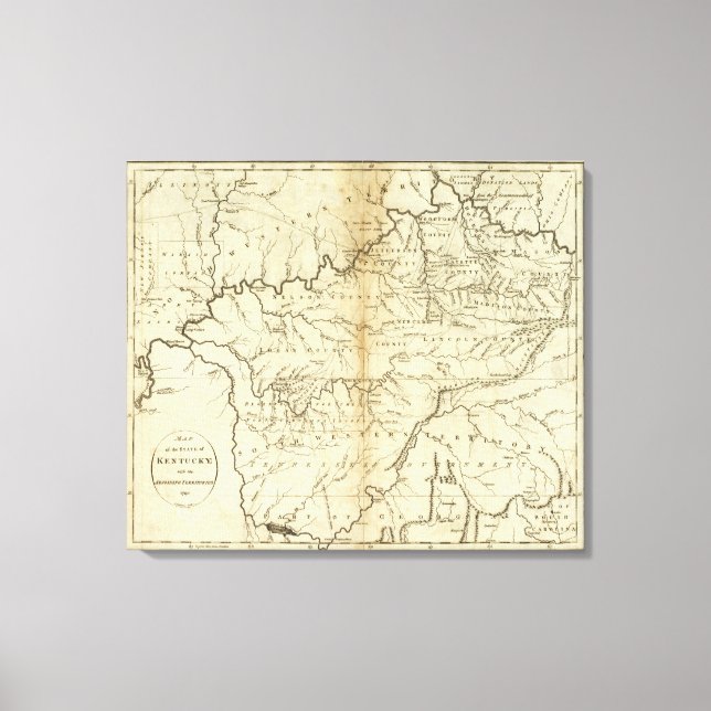 State of Kentucky Canvas Print (Front)