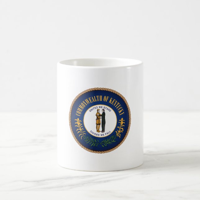 State of Kentucky Flag Seal Coffee Mug (Center)