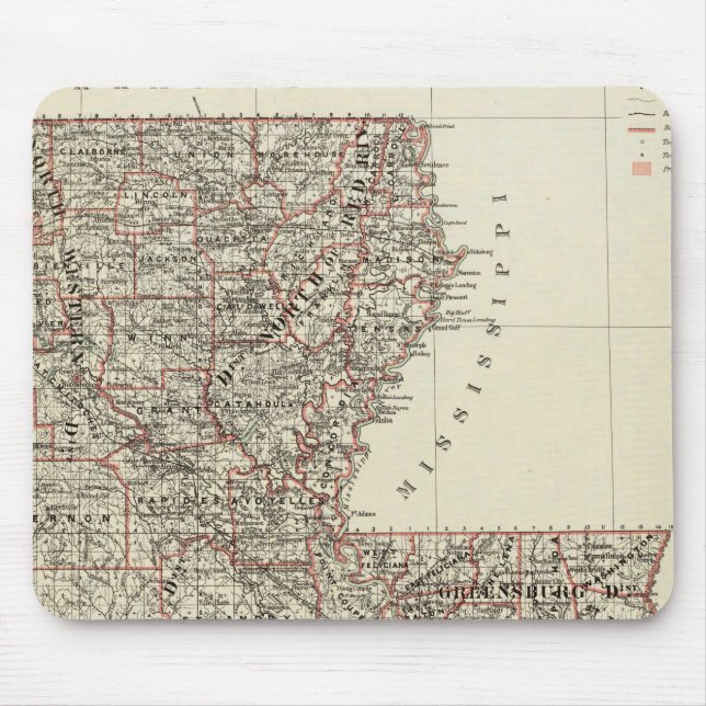 State of Louisiana Mouse Pad (Front)