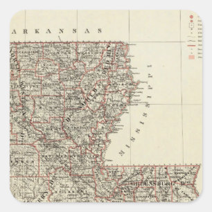 State of Louisiana Square Sticker