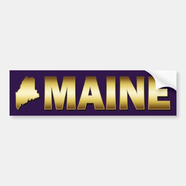 STATE OF MAINE BUMPER STICKER (Front)