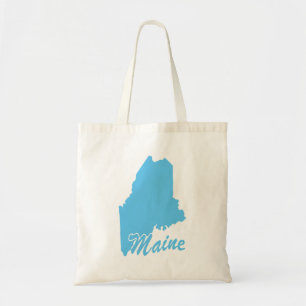 State Of Maine Shape Tote Bag