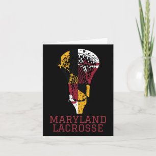 State Of Maryland Flag Lacrosse Team Player Lax Co Card