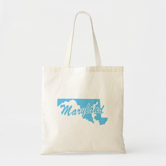 State Of Maryland Shape Tote Bag (Front)
