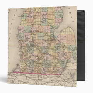 State of Michigan Atlas Map Binder