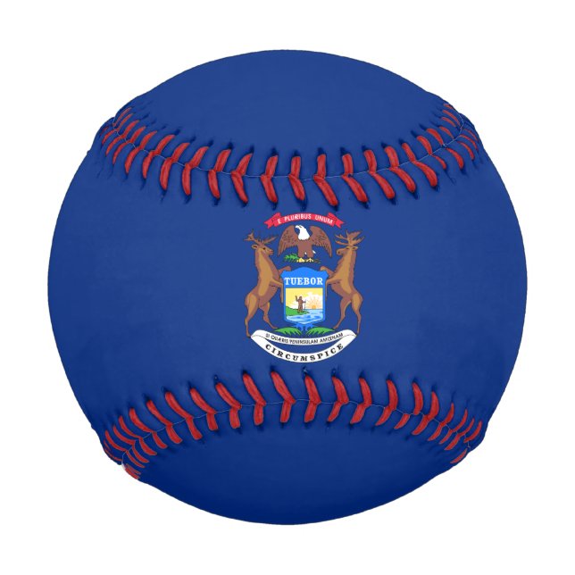State of Michigan Flag Baseball (Front)