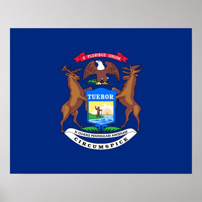 State of Michigan Flag Poster (Front)