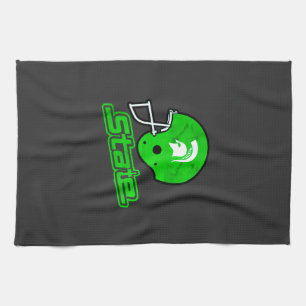 State of Michigan Green White Kitchen Towel