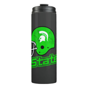 State of Michigan Green White Thermal Tumbler
