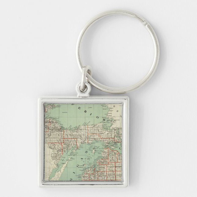 State of Michigan Keychain (Front)