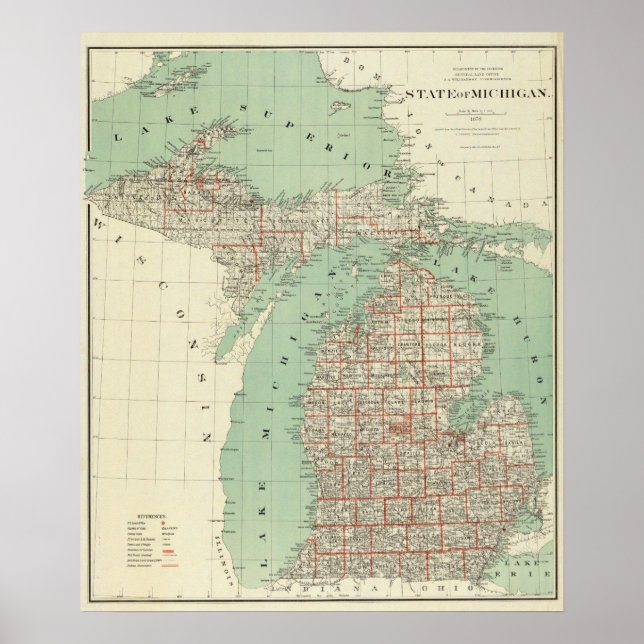 State of Michigan Poster (Front)