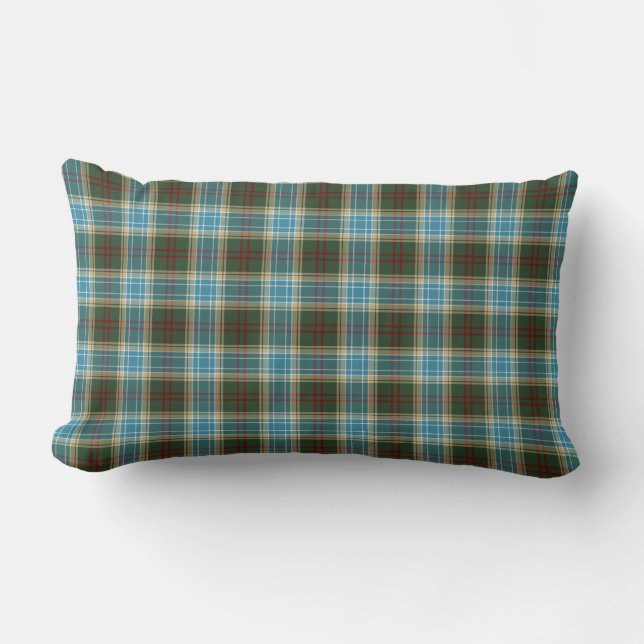 State of Michigan Tartan Lumbar Pillow (Front)