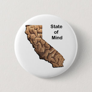 State of Mind: California 2 Inch Round Button
