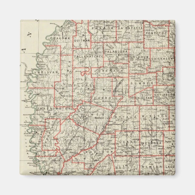 State of Mississippi Magnet (Front)