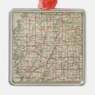 State of Mississippi Metal Ornament