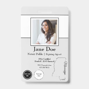 State of Mississippi Notary Public Badge QR Code