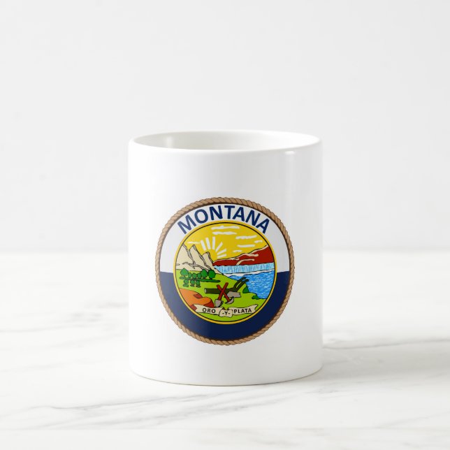State of Montana Flag Seal Coffee Mug (Center)