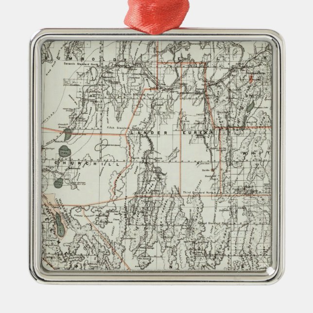 State Of Nevada Metal Ornament (Front)