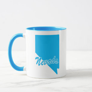 State Of Nevada Shape Mug