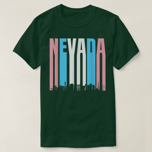 State Of Nevada Trans Pride Flag  Transgender  T-Shirt (Design Front)