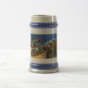 State of New Hampshire NH Vintage Travel Souvenir Beer Stein