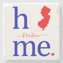 State of New Jersey Stone Coaster