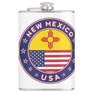 State of New Mexico Hip Flask