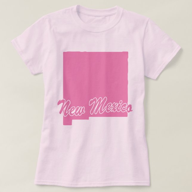 State Of New Mexico Shape T-shirt (Design Front)
