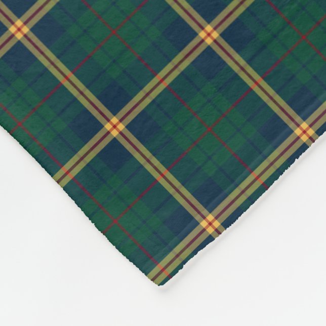 State of New Mexico Tartan Fleece Blanket (Corner)