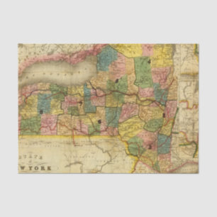 State of New York by DH Burr Tissue Paper