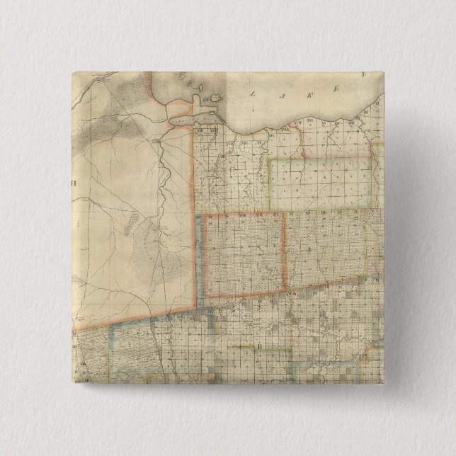 State of Ohio 2 2 Inch Square Button (Front)