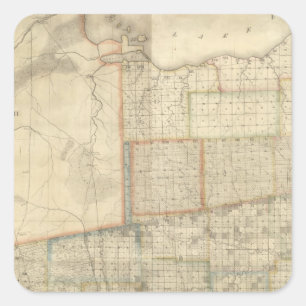 State of Ohio 2 Square Sticker