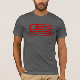 State of Ohio - American Flag T-Shirt