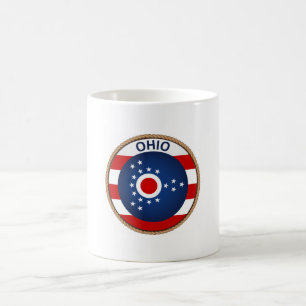 State of Ohio Flag Seal Coffee Mug