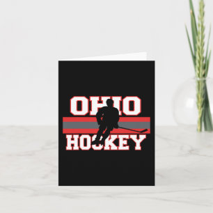 State Of Ohio Ice Hockey Player Gear Sports Coach  Card
