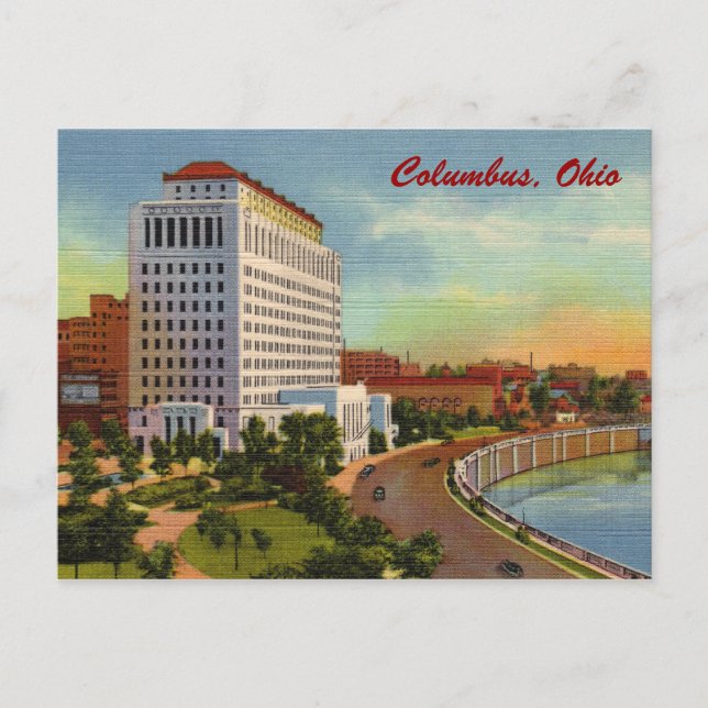 State of Ohio Office Building Carte postale Vintag (Devant)