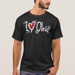 State of Ohio Ohioan Home Camo I Love Ohio T-Shirt