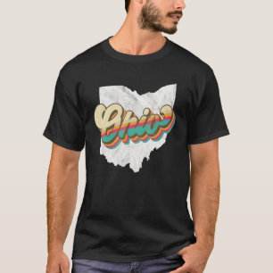 State Of Ohio Retro Ohioan Squad Vintage Crew Team T-Shirt