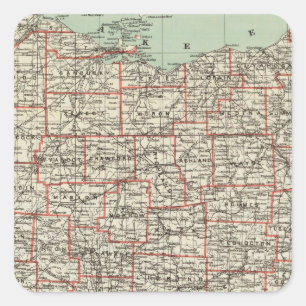 State of Ohio Square Sticker