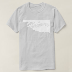 State Of Oklahoma Shape T-shirt