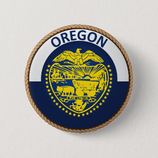 State of Oregon Flag Seal Button