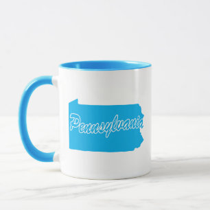 State Of Pennsylvania Shape Mug