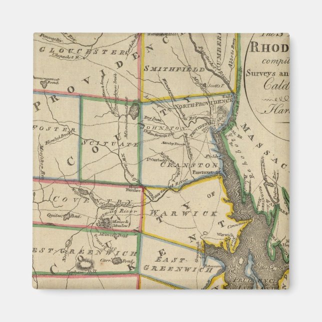 State of Rhode Island 3 Magnet (Front)