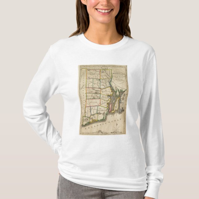 State of Rhode Island 3 T-Shirt (Front)