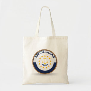State of Rhode Island Flag Seal Tote Flag Bag