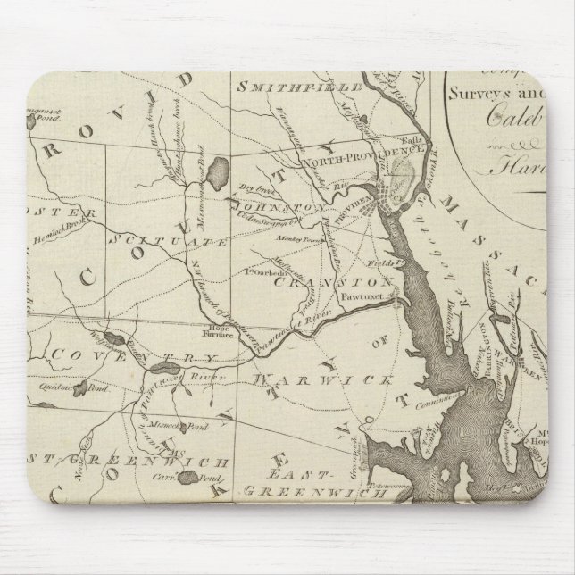State of Rhode Island Mouse Pad (Front)