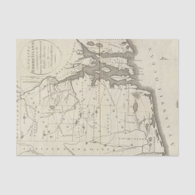 State of Rhode Island Tissue Paper (Front)