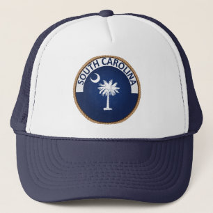 State of South Carolina Flag Seal Trucker Hat