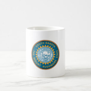 State of South Dakota Flag Seal Coffee Mug