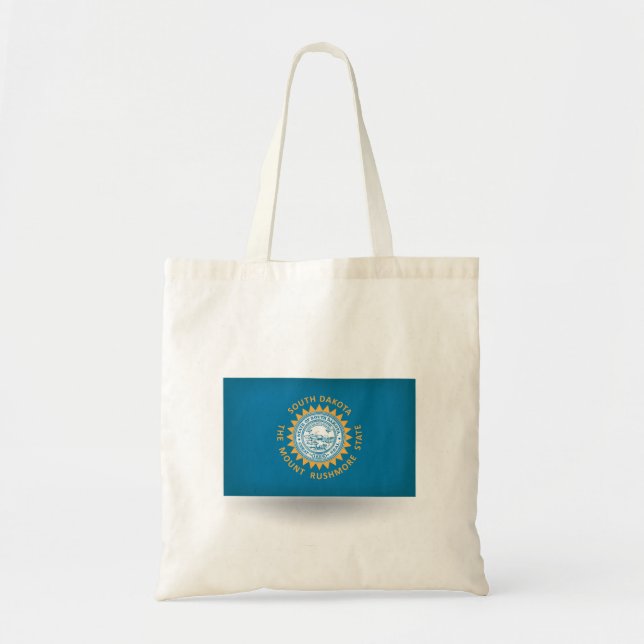 State of South Dakota Flag Tote Bag (Front)